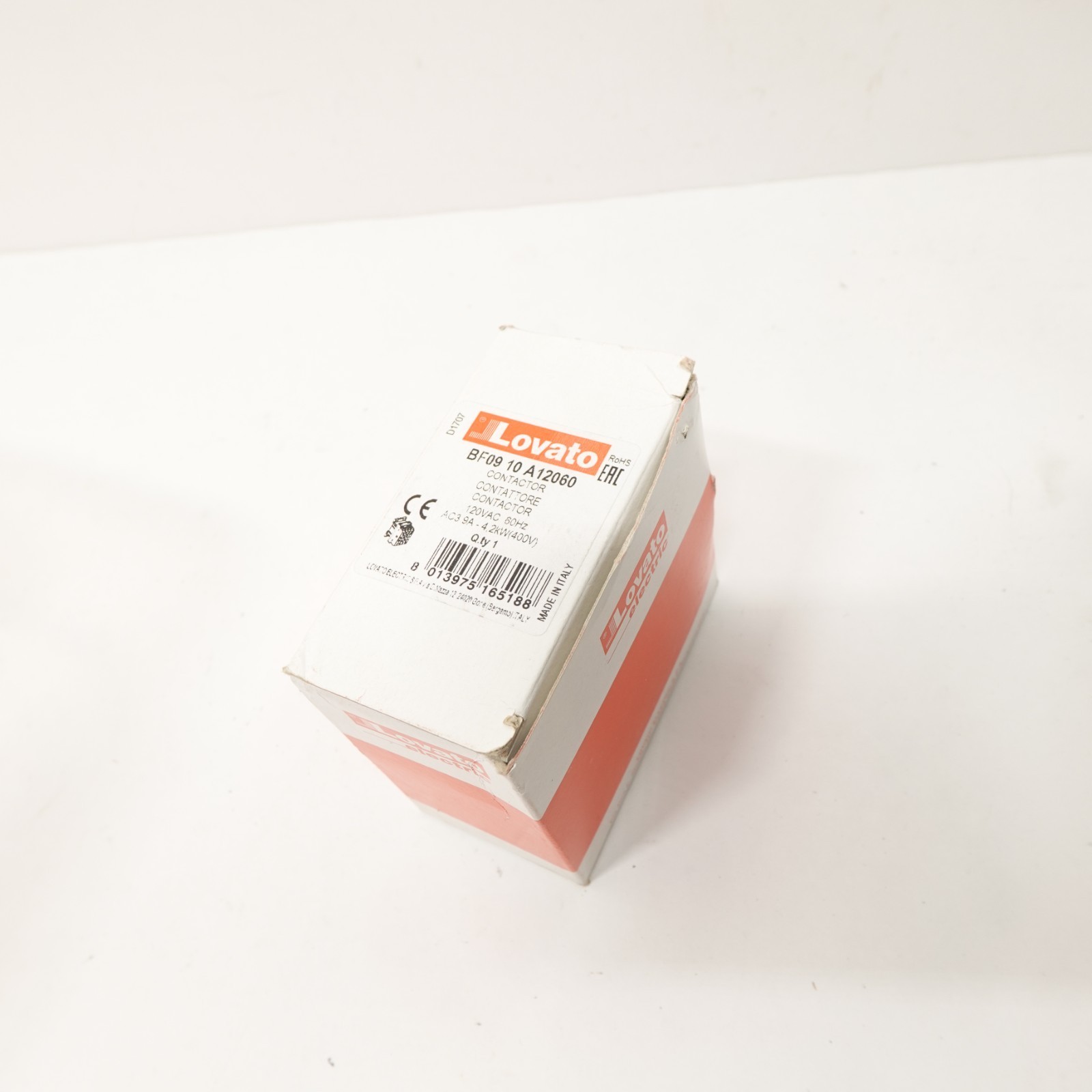 Lovato BF09 10 A12060 Contactor 120VAC 60Hz AC3 9A 4.2kW (400V) New in Box Item image 3