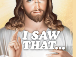 I Saw That... - Jesus Jumbo Magnet - Place on Refrigerator, etc. - $2.97