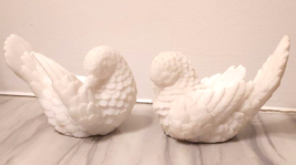 Classic Figure Pair of Doves Love Birds Sculptor A. Santini Made in Italy White - £9.46 GBP