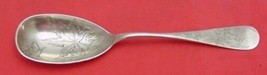 Antique Acid Etched by Whiting Sterling Silver Berry Spoon Maple Leaves - £373.91 GBP