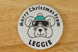 Department Store Advertising BELK Leggett Merry Christmas From Leggie Bear Pin - £11.75 GBP