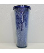 2019 Starbucks Blue &amp; White Floral Succulent Paisley Cold Cup Venti 24oz... - $16.08