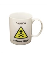 Caution Strong Brew Skull Cross Bones Coffee Mug Cup 8-10 ounces - $184.78 MXN