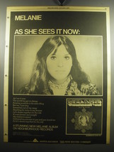 1975 Melanie As I See It Now Album Advertisement - £14.48 GBP