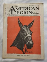1924 THE AMERICAN LEGION WEEKLY MAGAZINE PAPER USA ANTIQUE BOOK DECEMBER... - $29.99