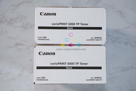 2 New Genuine Canon VarioPrint 6000 TP Black Toner 7492B002[AA] (2 Toner Bottles - £73.78 GBP