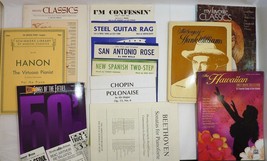 Lot of Various Piano and String Sheet Music Classical, Hawaiian, and more - £21.58 GBP