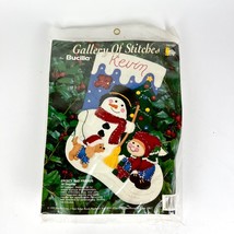 Bucilla Frosty and Friends Felt Christmas Stocking Kit 33187 New 15&quot;  - £19.77 GBP