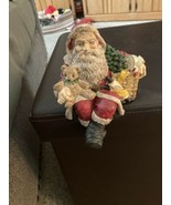 Whimsical Stocking Holder Christmas Santa Teddy Bear, Xmas Tree &amp; Basket... - £6.76 GBP