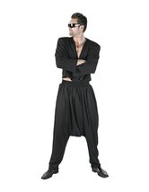 Men&#39;s MC Hammer 80&#39;s Rapper Theater Costume, Black, Large - £212.38 GBP+
