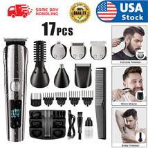 13Pc Men&#39;S Beard Trimmer Cordless Hair Trimmer Hair Clipper Haircut Kit - £43.68 GBP