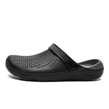 Large size Men Sandals Cro Summer Hole Shoes Rubber Clogs Men EVA Garden Shoes B - £32.54 GBP