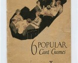 6 Popular Card Games U S Playing Card 1921 Cribbage Five Hundred Pinochl... - £9.52 GBP