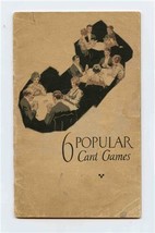 6 Popular Card Games U S Playing Card 1921 Cribbage Five Hundred Pinochl... - £9.46 GBP