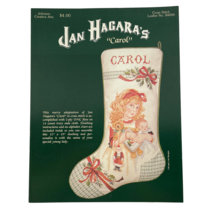 Jan Hagara&#39;s Carol Christmas Stocking Pattern Cross Stitch - $12.71