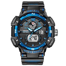 SMAEL Men&#39;s Watch Dual Display Rubber Digital Clock Relogio Masculino Outdoor Sp - £29.47 GBP