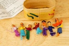 Vintage Folk Art Toy Lot Guatemala Trouble Worry Dolls Ethnic Yarn Wood ... - £19.75 GBP