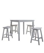 Gaucho 5Pcs Pack Counter Height Table Set, White Finish - $8,950.46 MXN