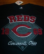 Vintage Style Cincinnati Reds Mlb Baseball T-Shirt Mens Large New w/ Tag - £15.58 GBP