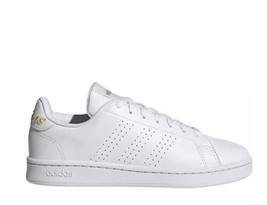 Adidas Advantage Women&#39;s Athletic Tennis Shoe White Sneaker Trainer Sz 10 NEW - £42.82 GBP