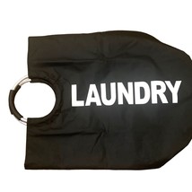 Laundry Bag Black Hoop Handles 30 x 22 College Dorm Room Apartment Living - £7.67 GBP