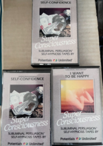 Super Consciousness Subliminal Persuasion Self Hypnosis Cassette lot of ... - £23.50 GBP