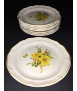 Sangostone 2311 Butterfly Salad Plate Set of 8 Replacement Made in Korea... - $54.00