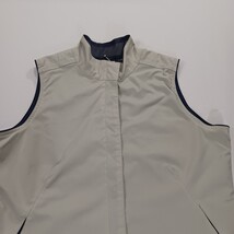 Line Up For Sports Men's Beige/Cream Full Zip Sleeveless Golf Vest Chest 41" image 10