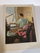 1959 Vintage Church Lithograph A Dentist Friend 12 1/2” Tall - $7.91