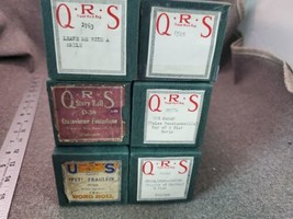 Estate Find LOT of 6 Vintage US, QRS, WW PLAYER PIANO Word-Roll MUSIC ROLLS - £41.10 GBP