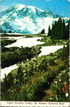 Vtg Postcard Upper Paradise Valley, Mt. Rainier National Park Washington State - £5.13 GBP