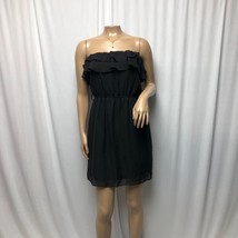 Maurices Short Dress Womens Size Small Black Ruffles Strapless Lined Party NEW - $18.61