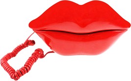 Telpal Red Mouth Telephone Wired Novelty Sexy Lip Phone Gift Cartoon Shaped Real - £28.83 GBP