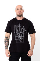 Men&#39;s T-Shirt with Ukraine Coat of Arms – Patriotic Design &amp; High-Qualit... - $14.73+