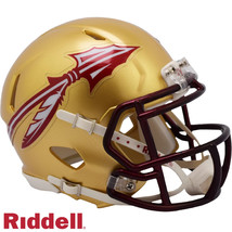 *Sale* Florida State Seminoles Gold Speed Mini Ncaa Football Helmet - Ship Fast! - £26.55 GBP
