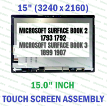 Retina Lcd Touch Digitizer Microsoft Ms Surface Book 3 15&quot; Model 1899 - £174.12 GBP