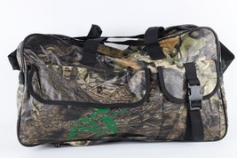 Vtg 90s Streetwear Mossy Oak Camouflage Fish Bird Handled Duffel Bag Carry On - $59.35