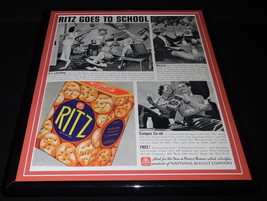 1937 Ritz Crackers Natl Biscuit Framed 11x14 ORIGINAL Vintage Advertisement - £46.51 GBP
