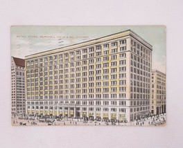 Marshall Field Retail Store Building 1908 Chicago IL Vintage Postcard Posted - £4.75 GBP