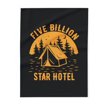 Personalized Fleece Blanket for Campers: Starlit Night Wilderness Getaway - £19.35 GBP+