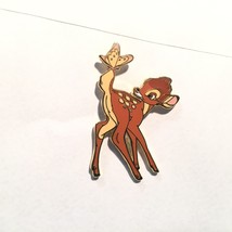 Bambi Deer Disney Pin #938 Looking Back at a Pink Butterfly At His Tail ... - £15.46 GBP