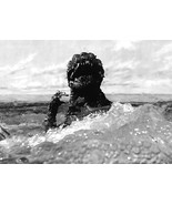 1954’s GODZILLA watery dinosaur death throes b/w 8x10 scene - $6.99
