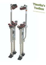 Contractor Plus Professional Dual Spring Aluminum Drywall Stilts 24&#39;&#39;-40... - £140.43 GBP