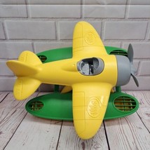 Green Toys Seaplane Sea Plane Airplane Bathtub Toy - Yellow & Green USA Made - $10.70