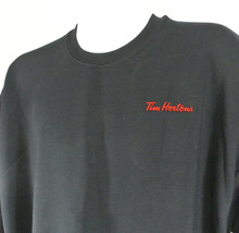 TIM HORTONS Coffee Donuts Employee Uniform Sweatshirt Black Size M Medium NEW - £23.81 GBP