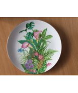 Beautiful Porcelain decorative plate hand painted flower 9.25&quot; made in J... - £35.97 GBP