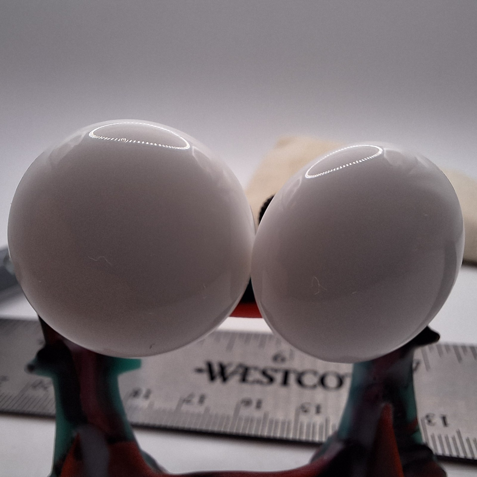 Vintage White porcelain earrings Made In japan - $18.00