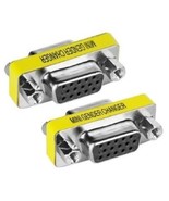 DB15 - HD 15-Pin VGA / SVGA Gender Changer Adapter F-F - $67.52 MXN