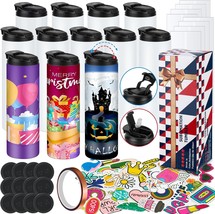 8 Pack 20 oz Sublimation Tumblers Dual Opening Blank Bottles Triple-Insu... - $55.99