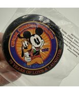 1998 Walt Disney World 75 Years Love &amp; Laughter Button Pin WDW - $12.00